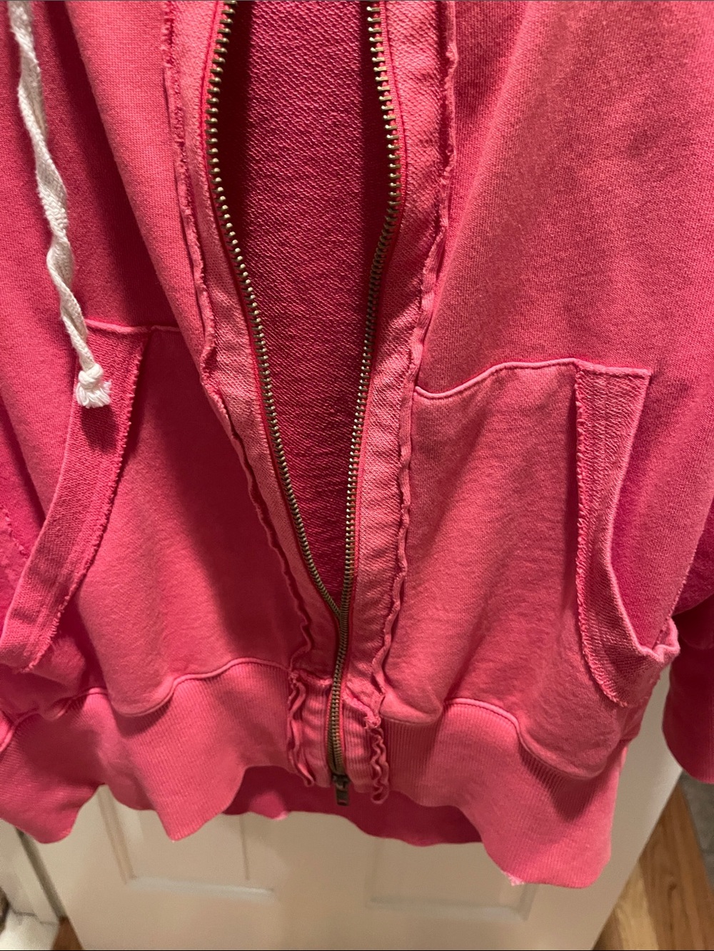 We The Free Bright orange Zip-Up Hoodie - Picture 4 of 5